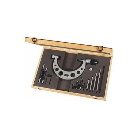 Holex Large External Micrometer, 1/100 Graduations, Measuring Range: 100-200 mm 420770 100-200